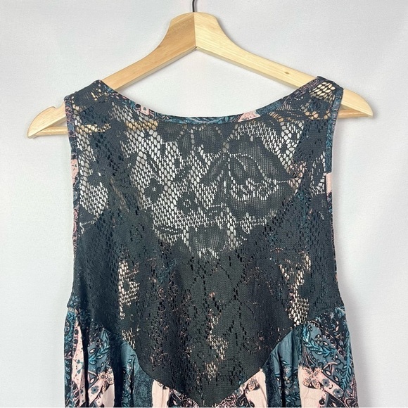 Free People Count Me In Trapeze Mini Tunic Dress M - Picture 5 of 5
